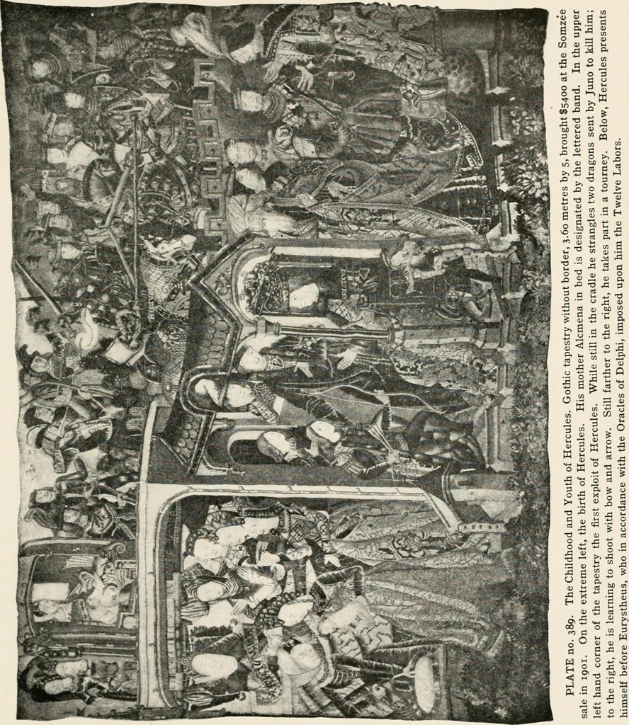 An illustration from Tapestries, their origin, history and renaissance, 1912, leaf 410