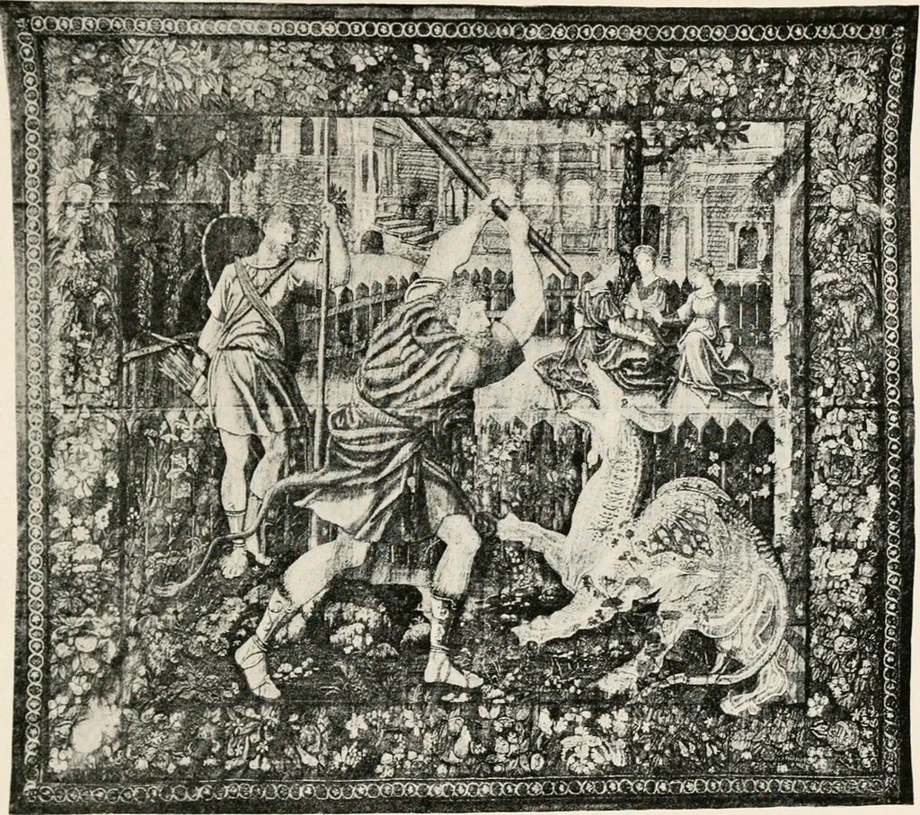 An illustration from Tapestries, their origin, history and renaissance, 1912, leaf 420