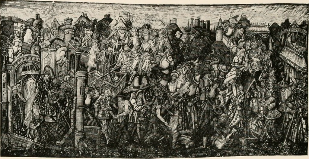 An illustration from Tapestries, their origin, history and renaissance, 1912, leaf 431