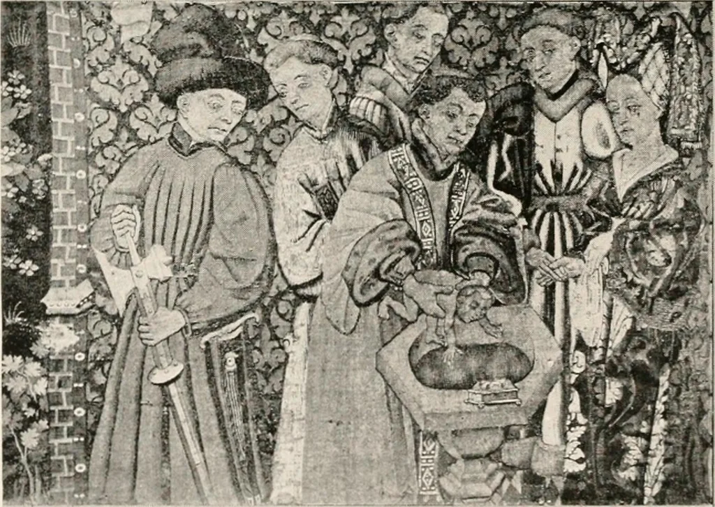 An illustration from Tapestries, their origin, history and renaissance, 1912, leaf 59