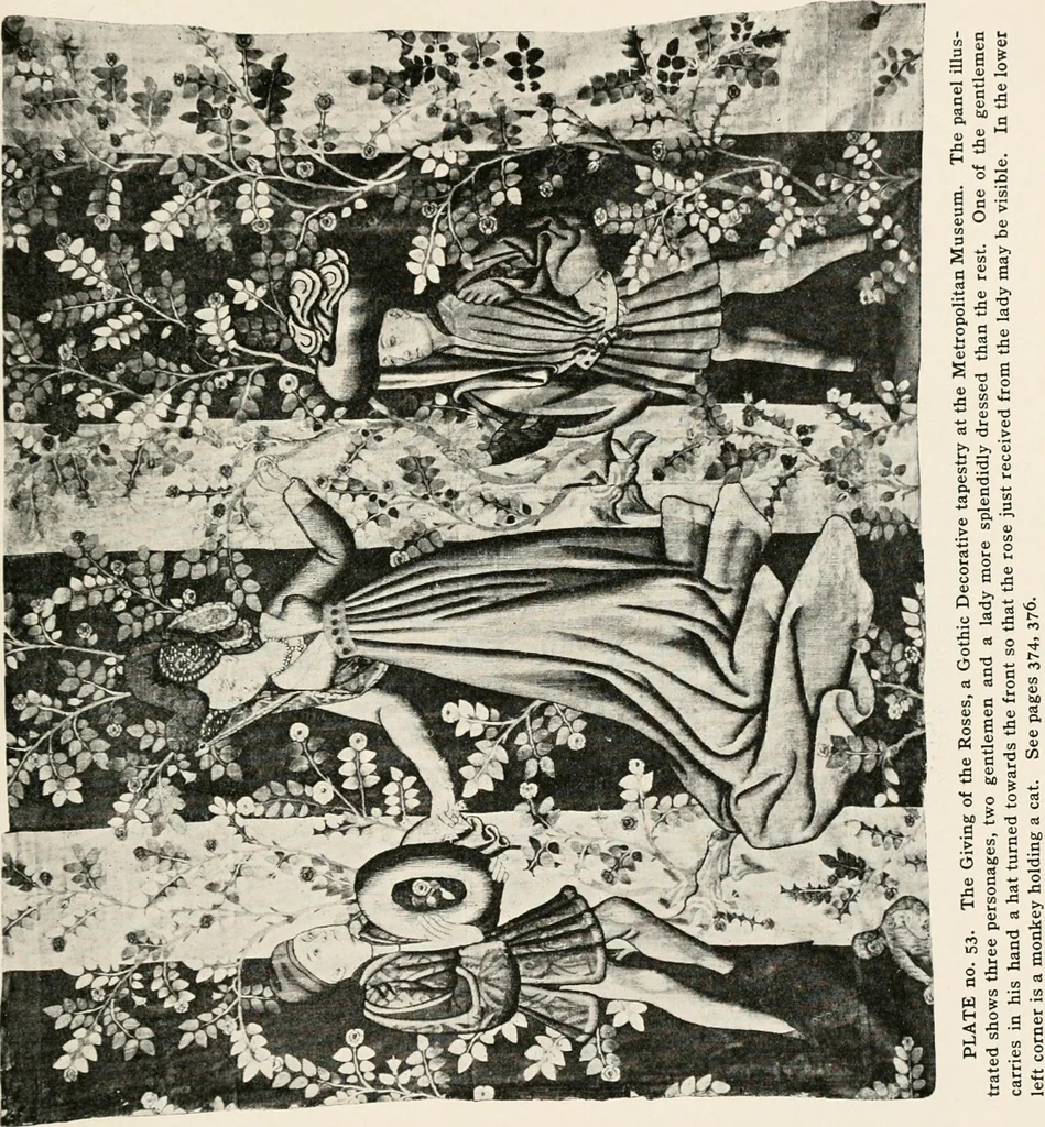 An illustration from Tapestries, their origin, history and renaissance, 1912, leaf 66