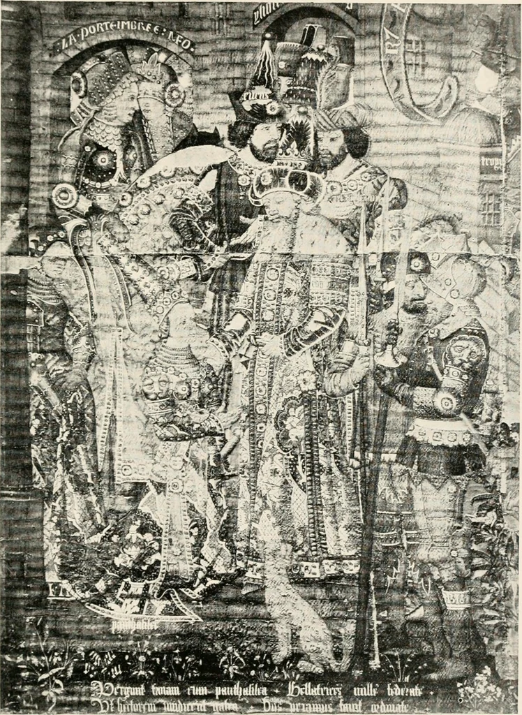 An illustration from Tapestries, their origin, history and renaissance, 1912, leaf 72