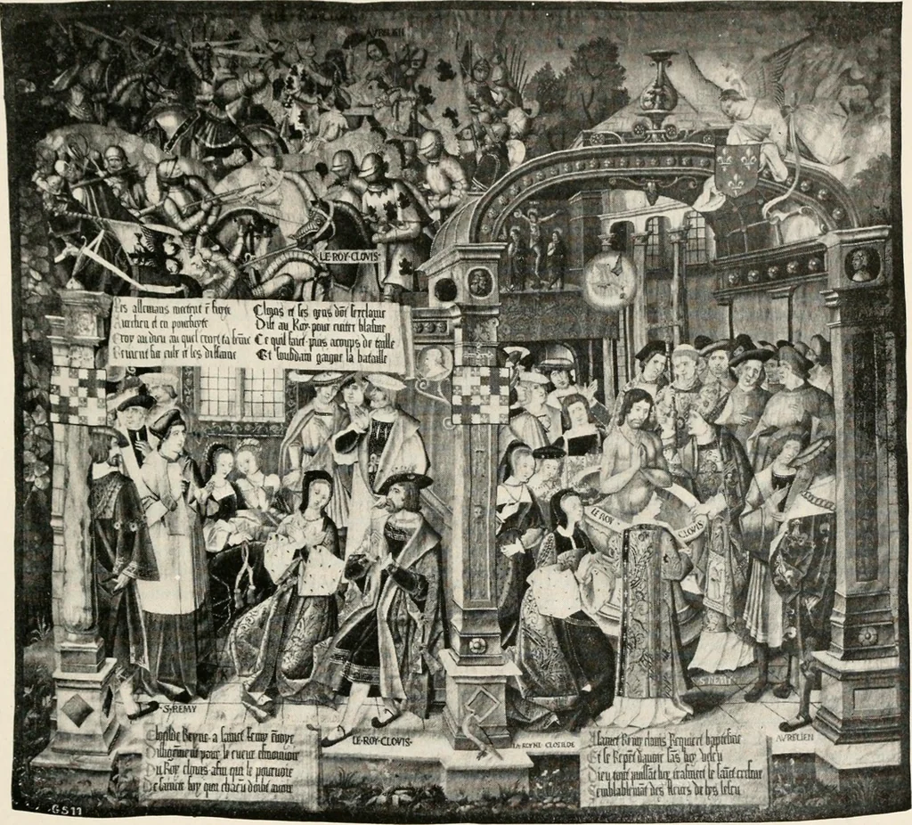 An illustration from Tapestries, their origin, history and renaissance, 1912, leaf 78