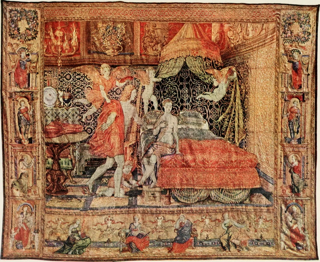 An illustration from Tapestries, their origin, history and renaissance, 1912, leaf 92