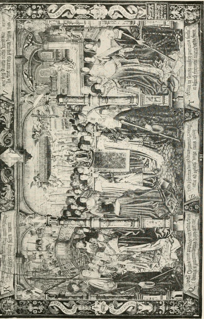 An illustration from Tapestries, their origin, history and renaissance, 1912, leaf 96