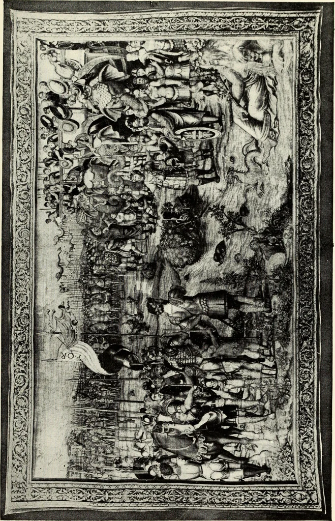 An illustration from Tapestries, their origin, history and renaissance, 1912, leaf 108