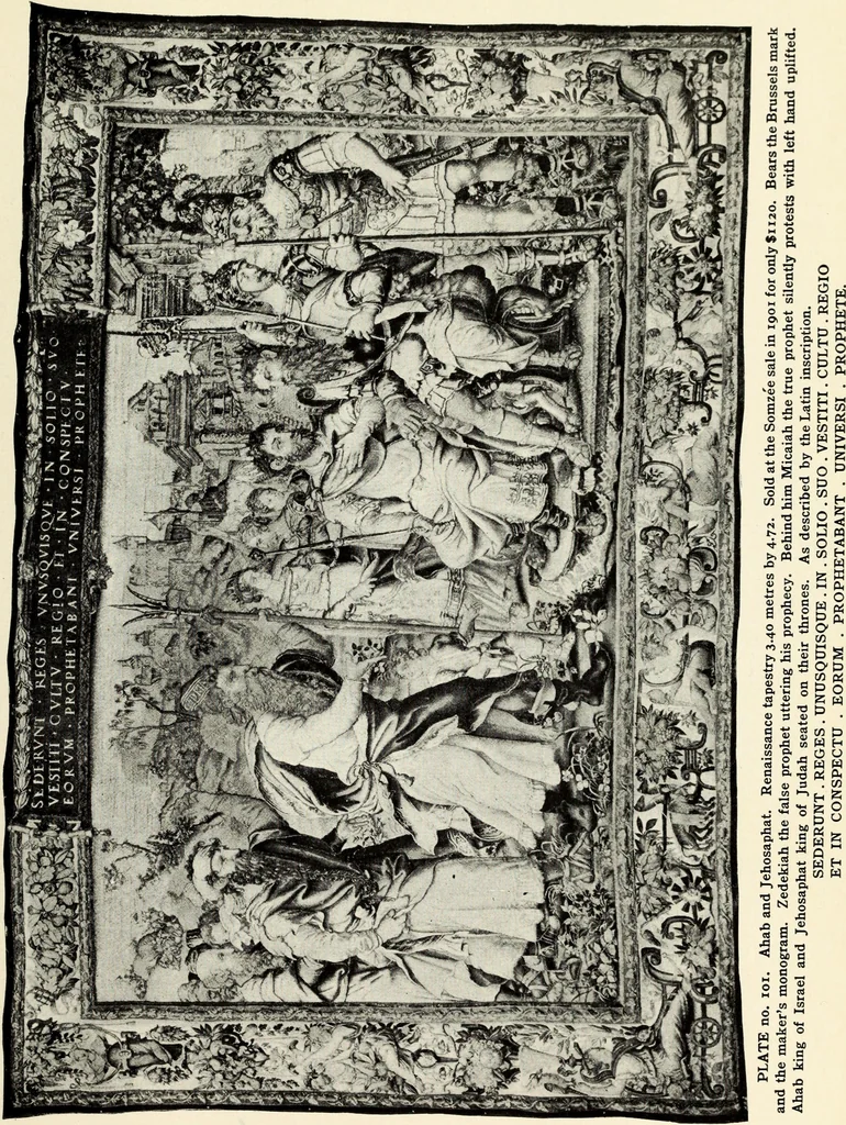 An illustration from Tapestries, their origin, history and renaissance, 1912, leaf 114