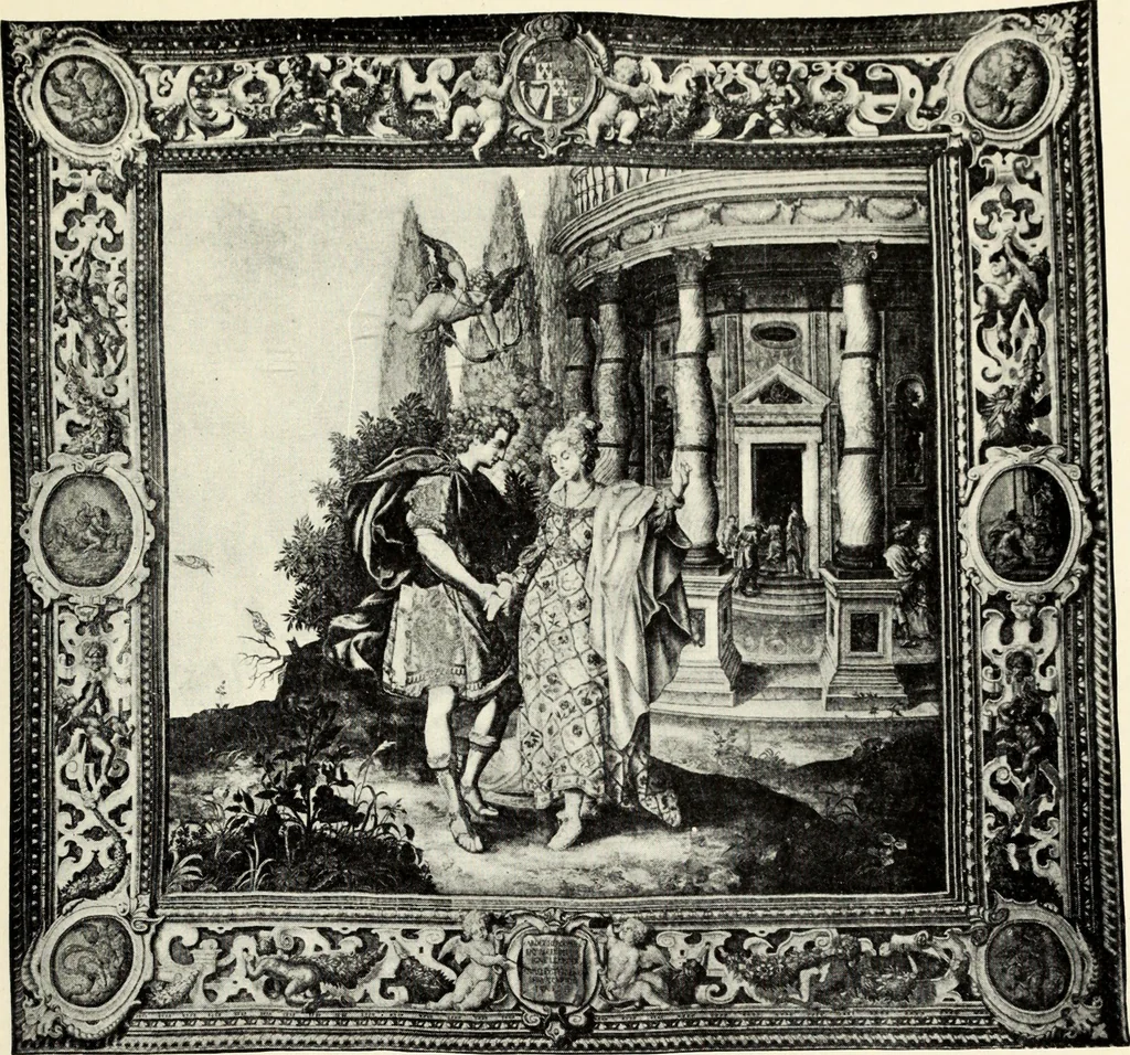 An illustration from Tapestries, their origin, history and renaissance, 1912, leaf 134
