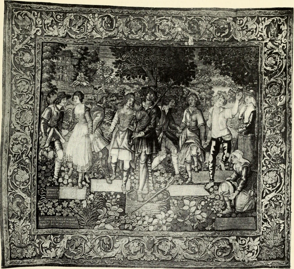 An illustration from Tapestries, their origin, history and renaissance, 1912, leaf 174