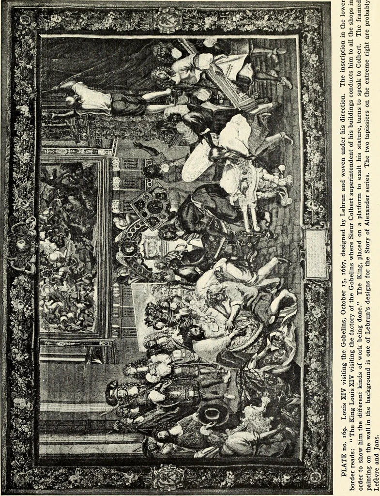 An illustration from Tapestries, their origin, history and renaissance, 1912, leaf 182