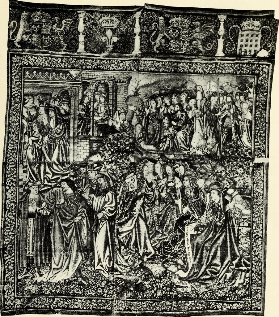 An illustration from Tapestries, their origin, history and renaissance, 1912, leaf 22