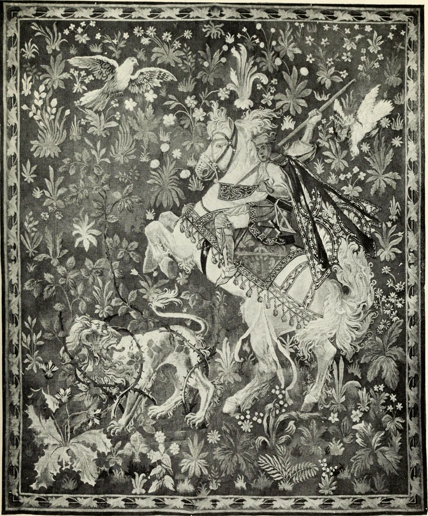 An illustration from Tapestries, their origin, history and renaissance, 1912, leaf 224