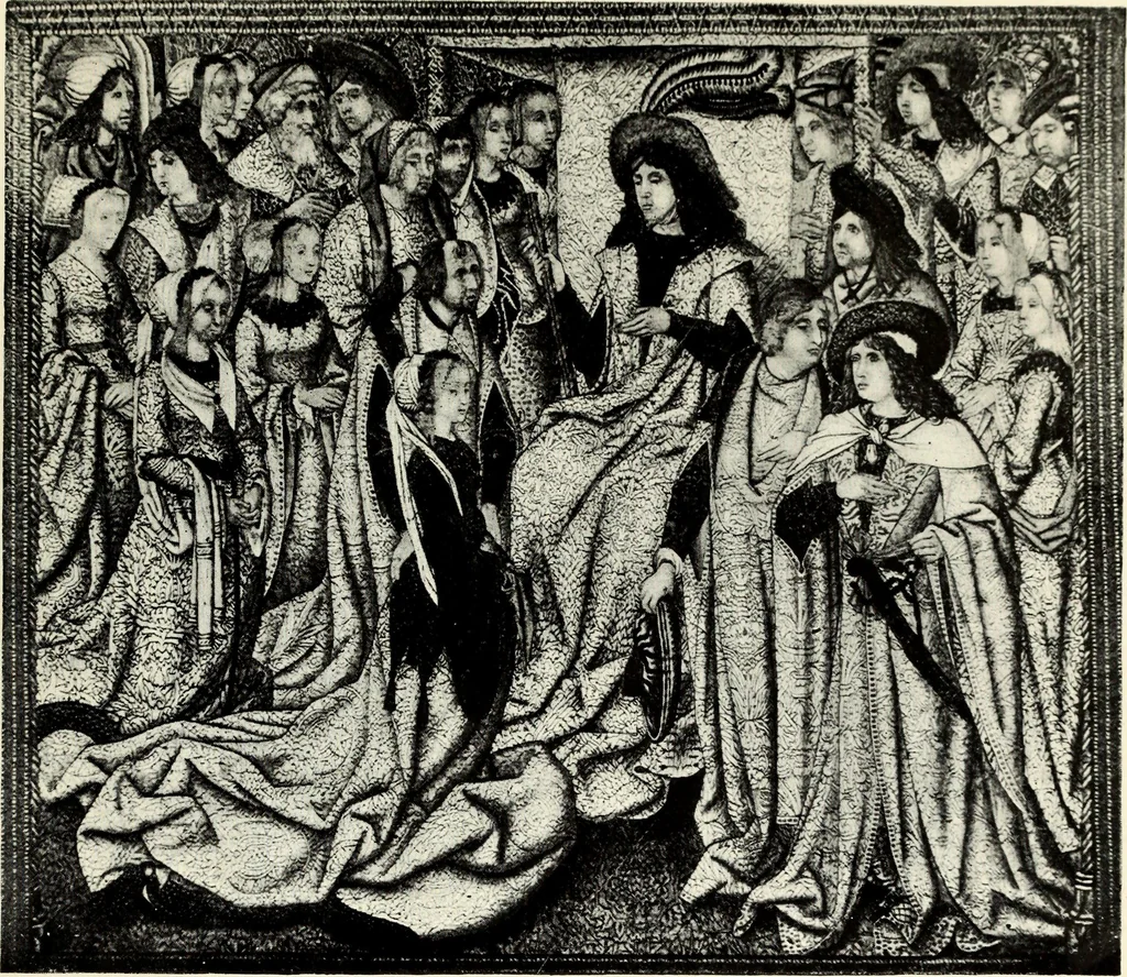 An illustration from Tapestries, their origin, history and renaissance, 1912, leaf 34