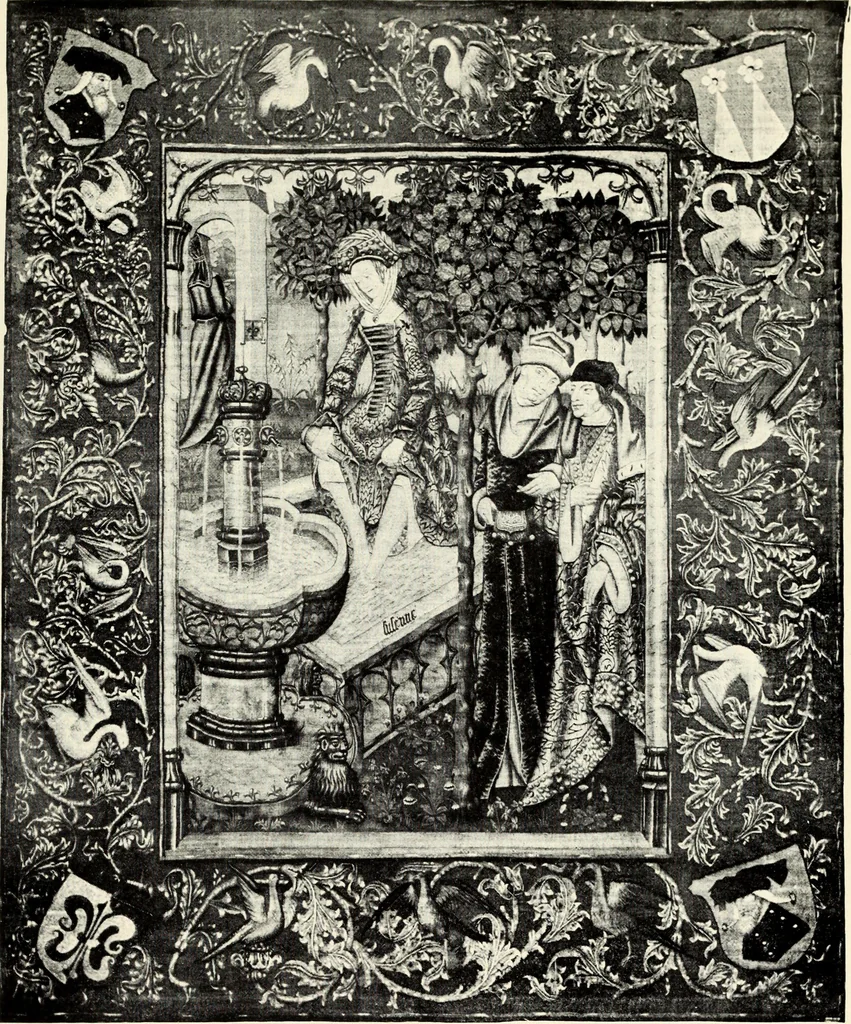 An illustration from Tapestries, their origin, history and renaissance, 1912, leaf 342