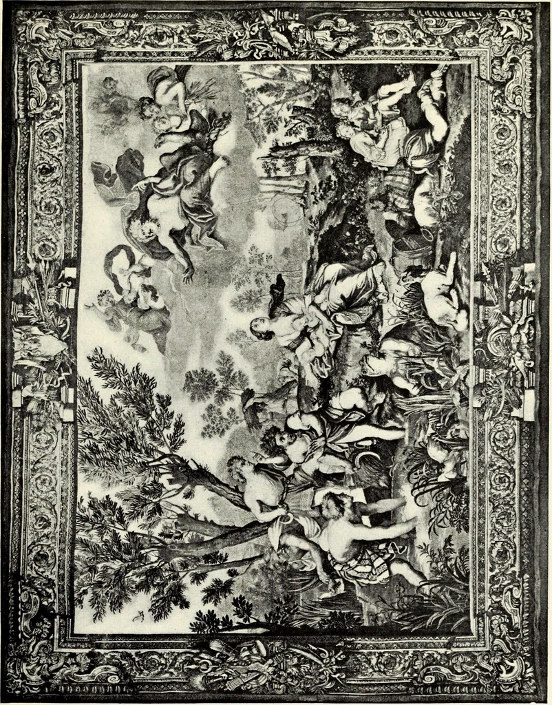 An illustration from Tapestries, their origin, history and renaissance, 1912, leaf 374
