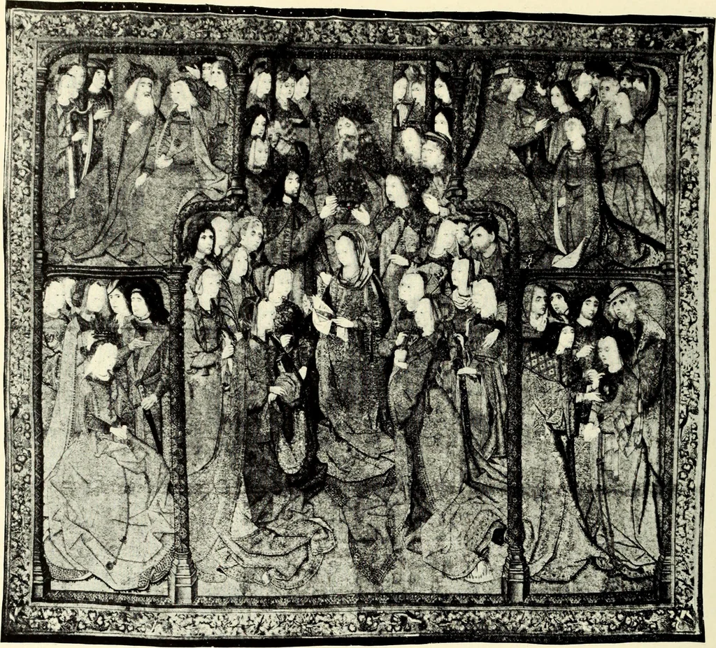 An illustration from Tapestries, their origin, history and renaissance, 1912, leaf 389
