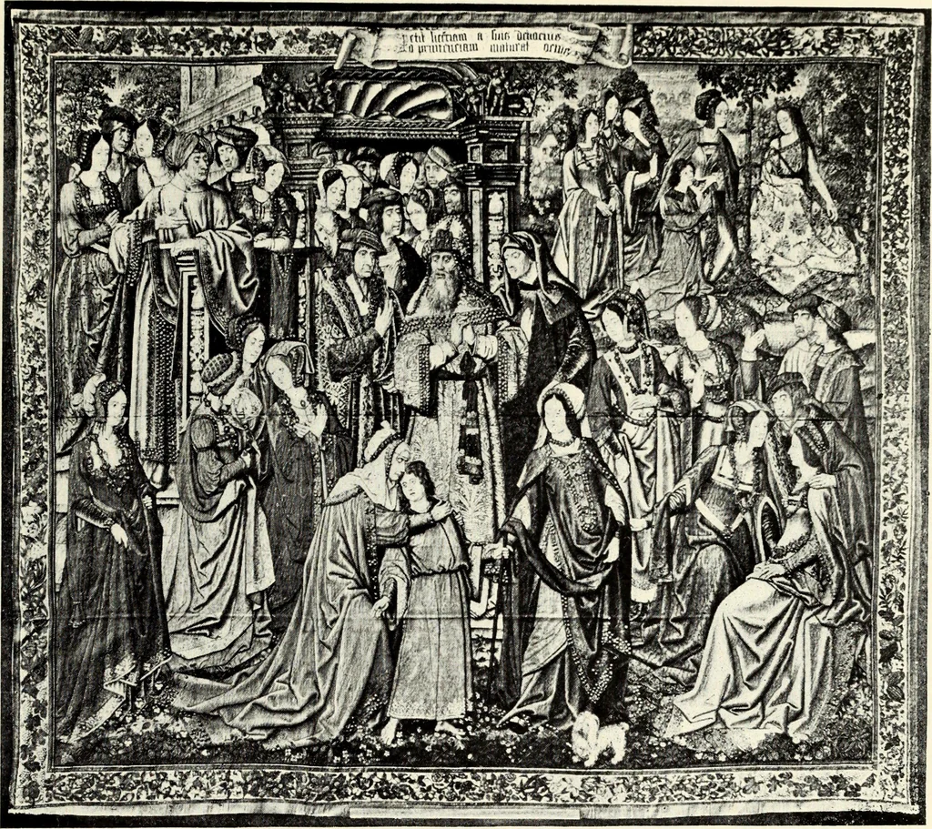 An illustration from Tapestries, their origin, history and renaissance, 1912, leaf 390