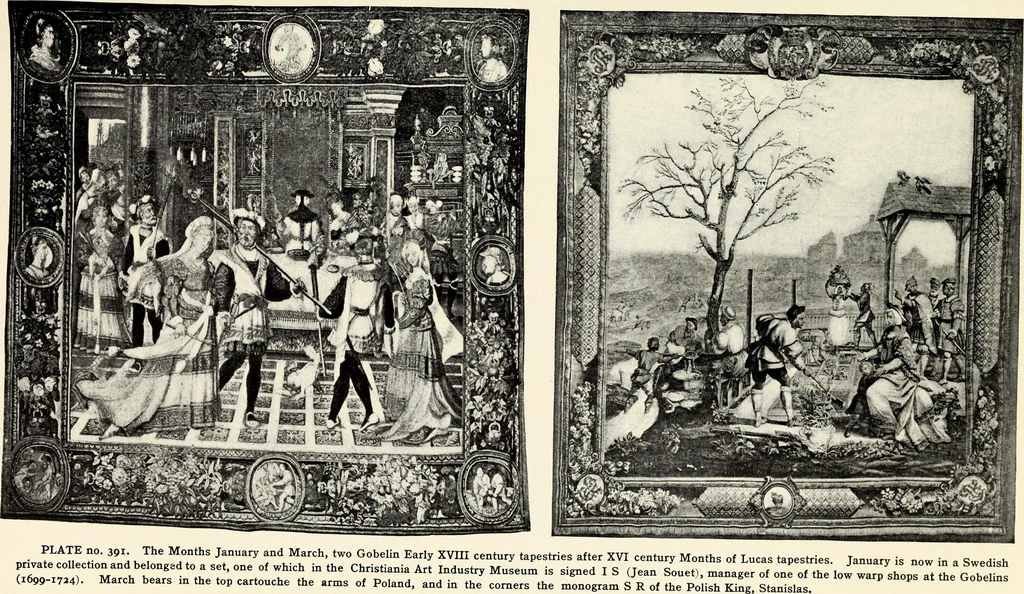 An illustration from Tapestries, their origin, history and renaissance, 1912, leaf 408