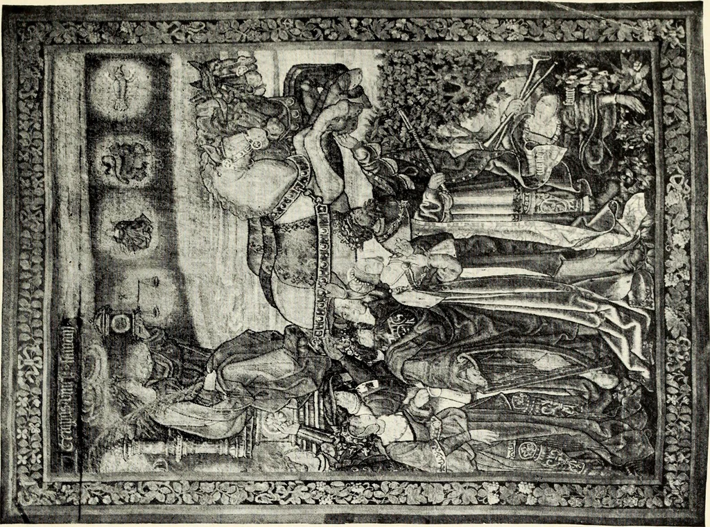 An illustration from Tapestries, their origin, history and renaissance, 1912, leaf 412