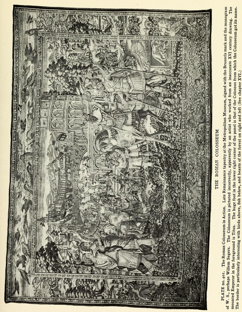 An illustration from Tapestries, their origin, history and renaissance, 1912, leaf 418