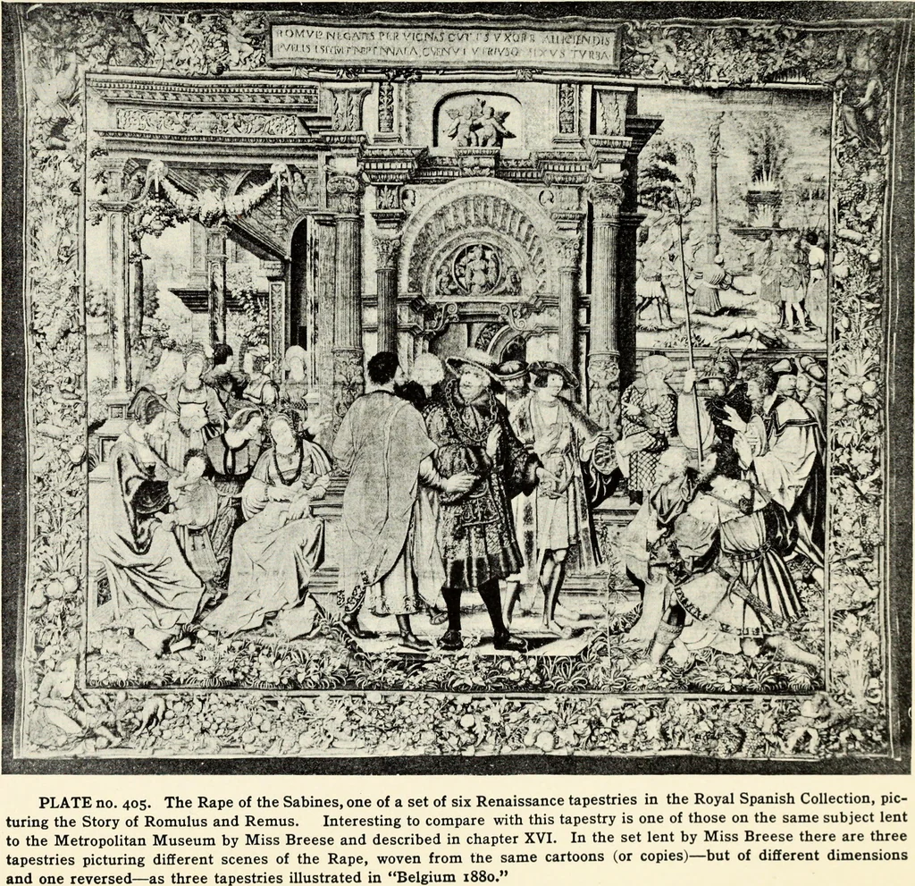 An illustration from Tapestries, their origin, history and renaissance, 1912, leaf 422