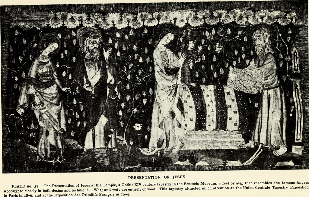 An illustration from Tapestries, their origin, history and renaissance, 1912, leaf 46