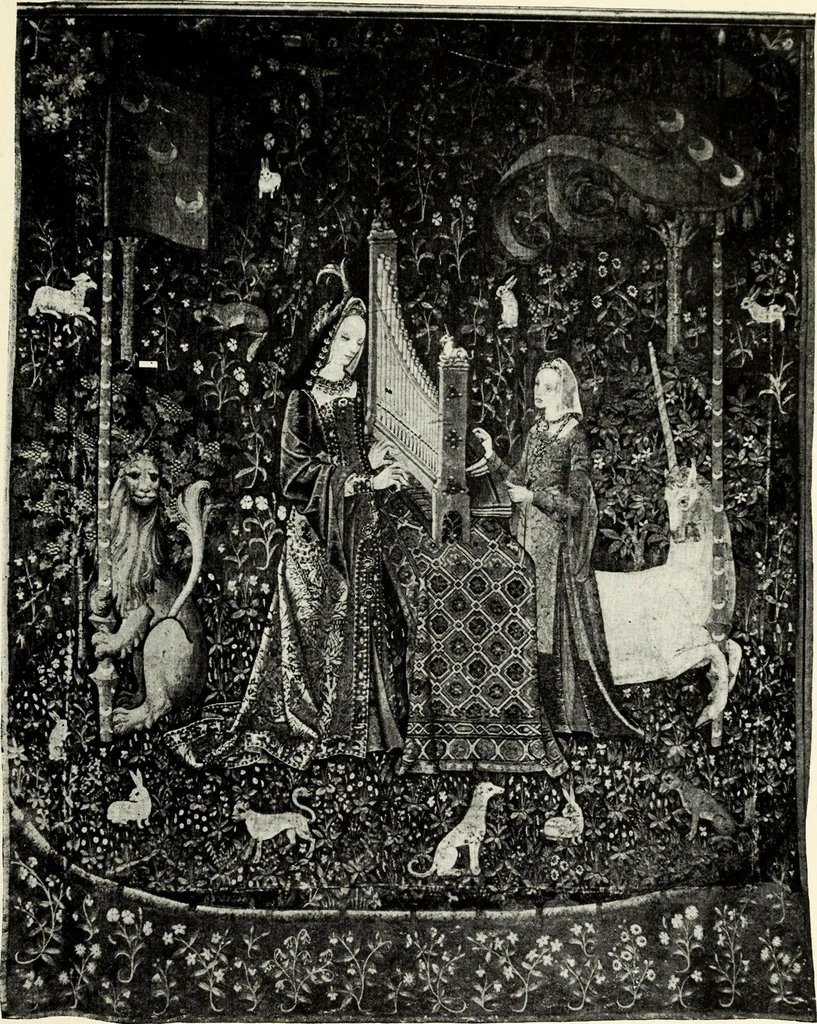 An illustration from Tapestries, their origin, history and renaissance, 1912, leaf 58