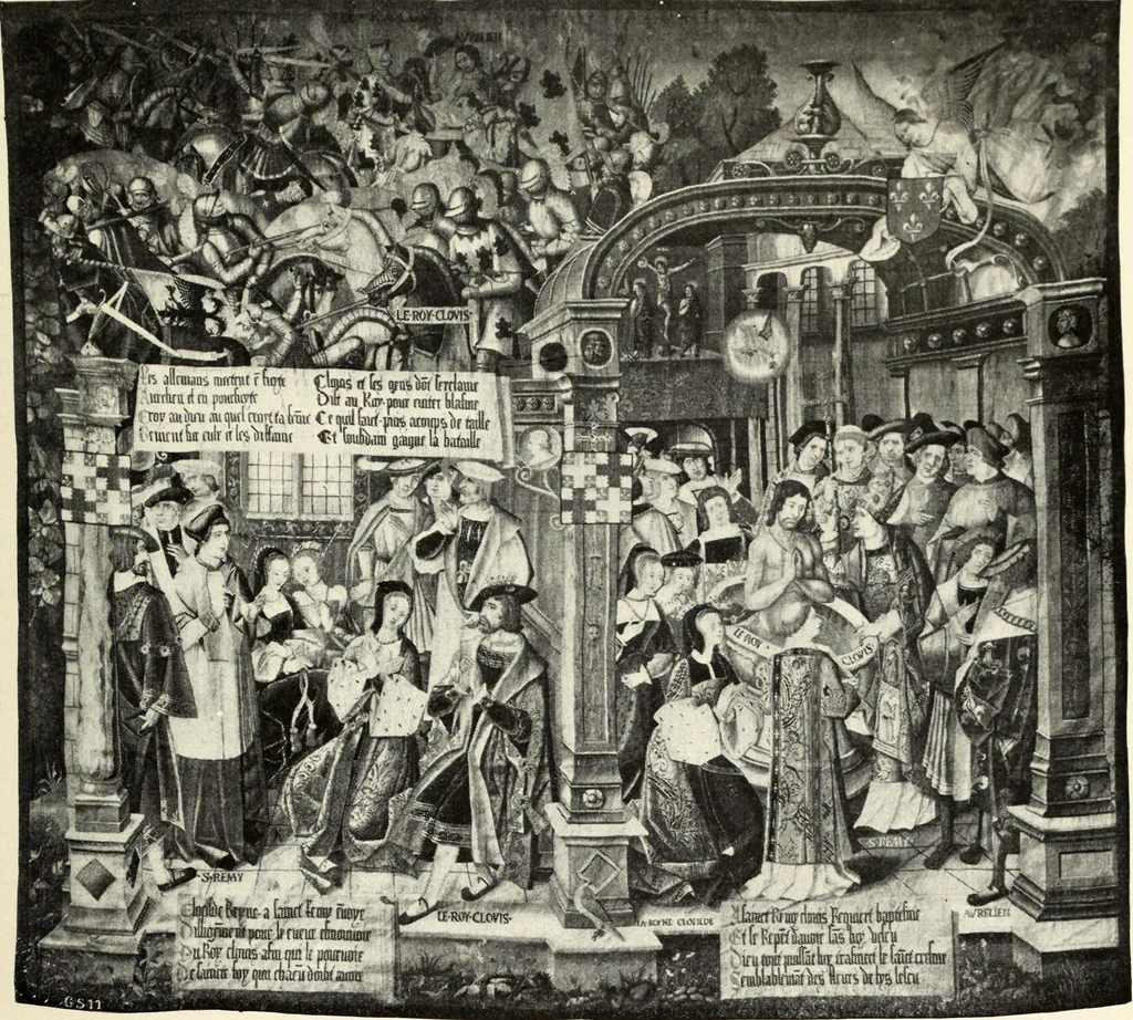 An illustration from Tapestries, their origin, history and renaissance, 1912, leaf 74
