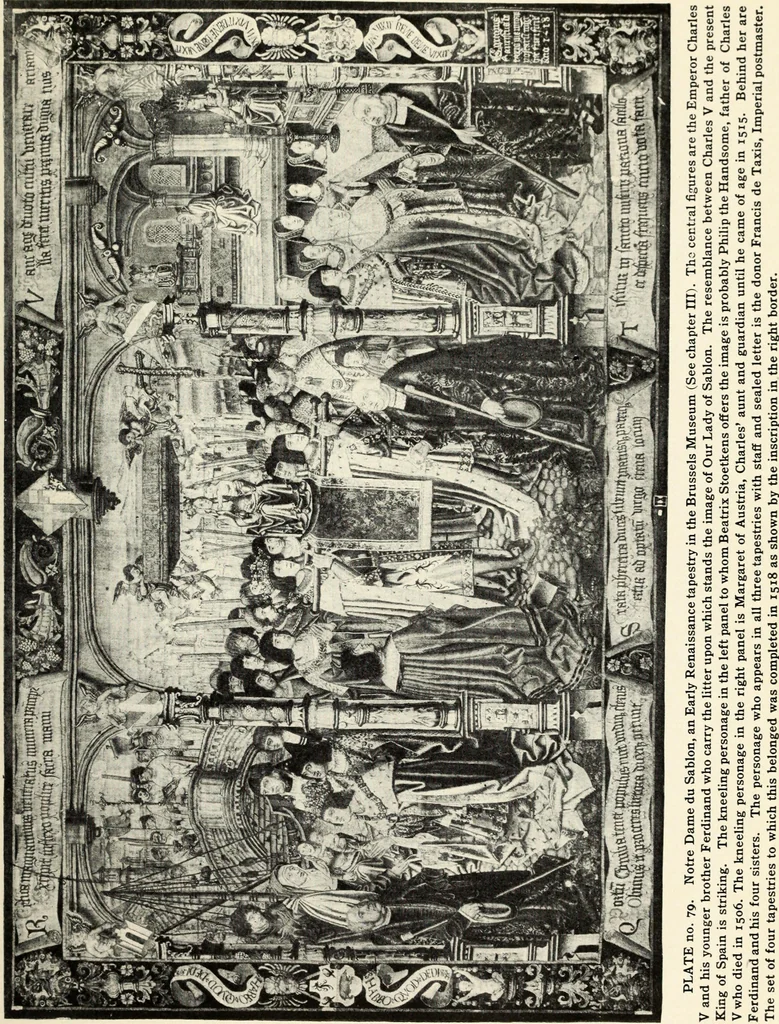An illustration from Tapestries, their origin, history and renaissance, 1912, leaf 92