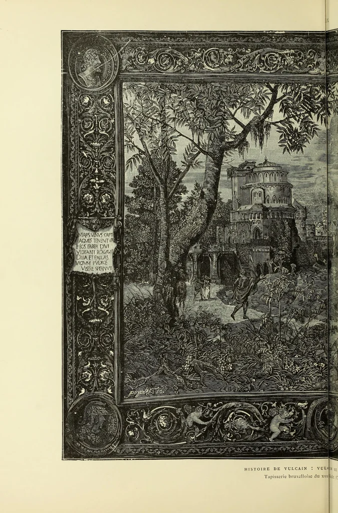 An illustration from Tapisseries, broderies et dentelles; recueil de modeles anciens et modernes, 1890, leaf 105