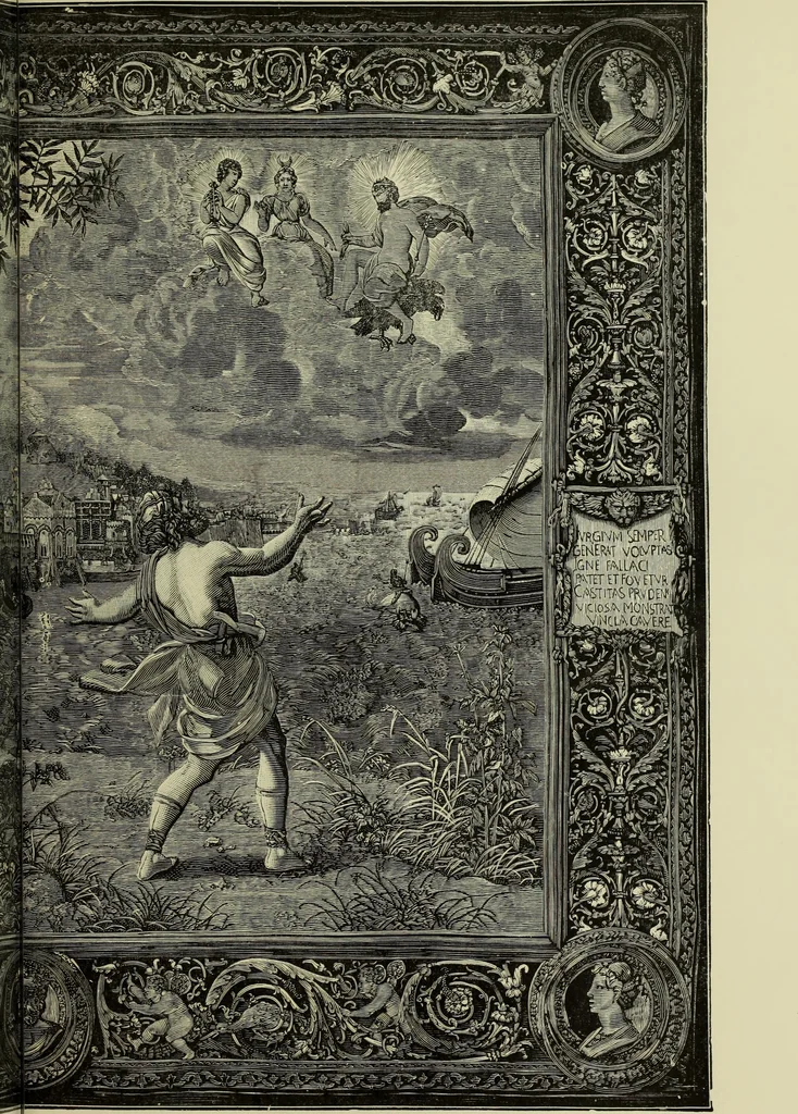 An illustration from Tapisseries, broderies et dentelles; recueil de modeles anciens et modernes, 1890, leaf 106