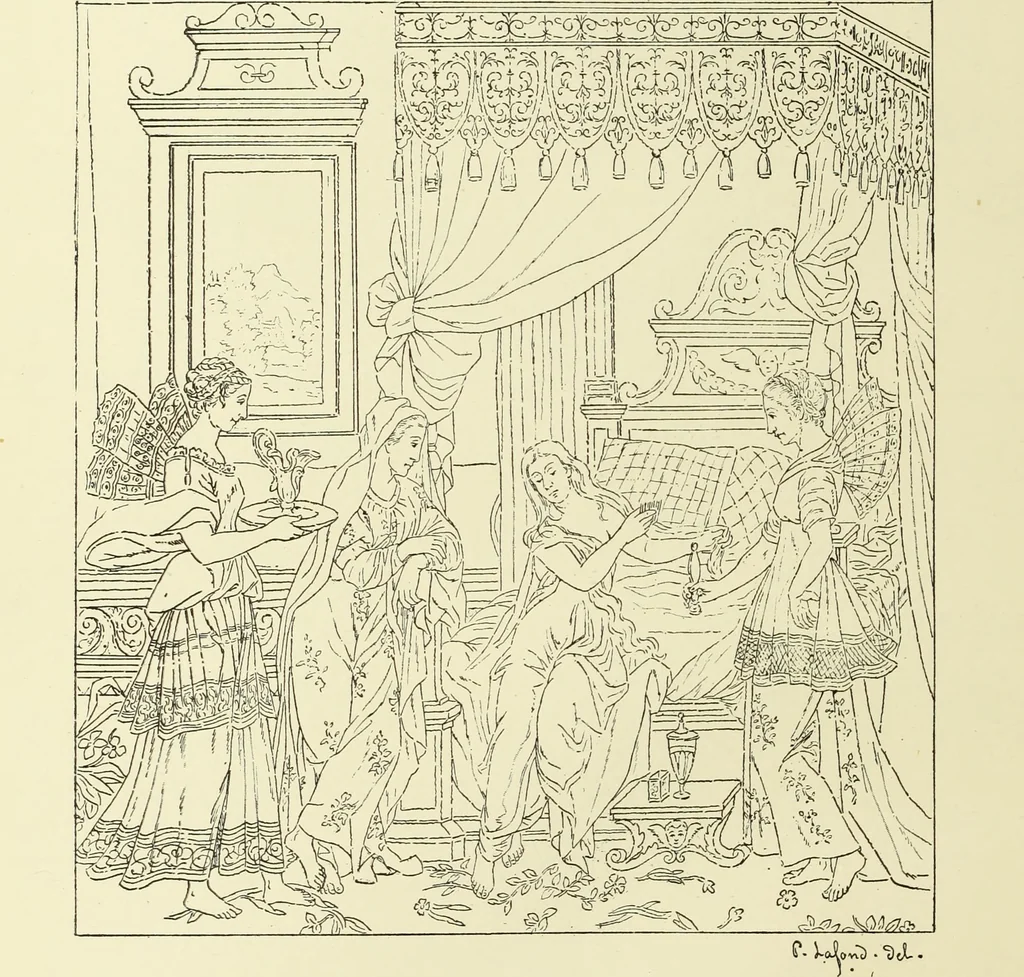 An illustration from Tapisseries, broderies et dentelles; recueil de modeles anciens et modernes, 1890, leaf 121