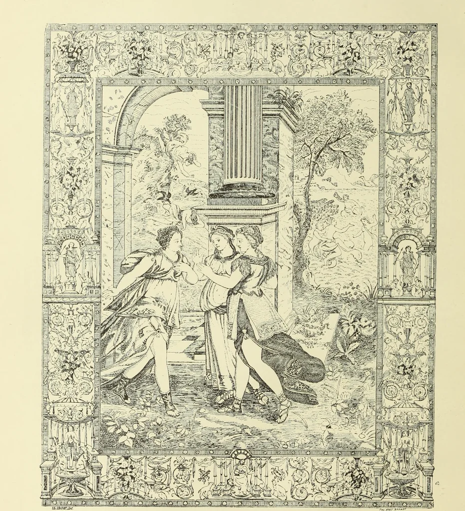 An illustration from Tapisseries, broderies et dentelles; recueil de modeles anciens et modernes, 1890, leaf 123