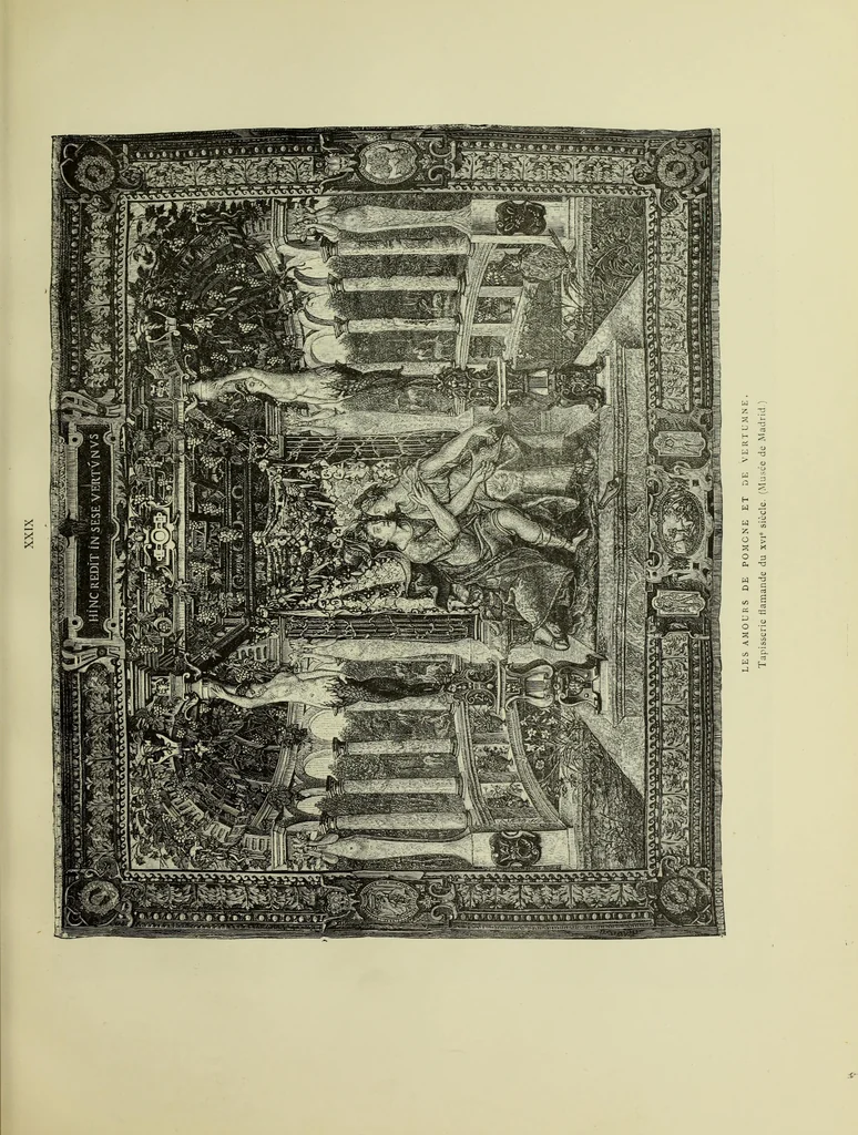 An illustration from Tapisseries, broderies et dentelles; recueil de modeles anciens et modernes, 1890, leaf 126