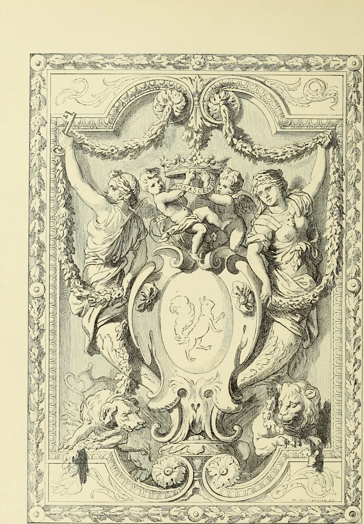 An illustration from Tapisseries, broderies et dentelles; recueil de modeles anciens et modernes, 1890, leaf 13