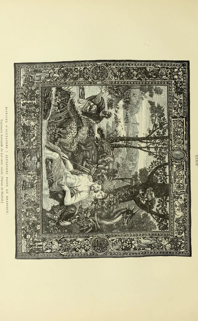 An illustration from Tapisseries, broderies et dentelles; recueil de modeles anciens et modernes, 1890, leaf 131