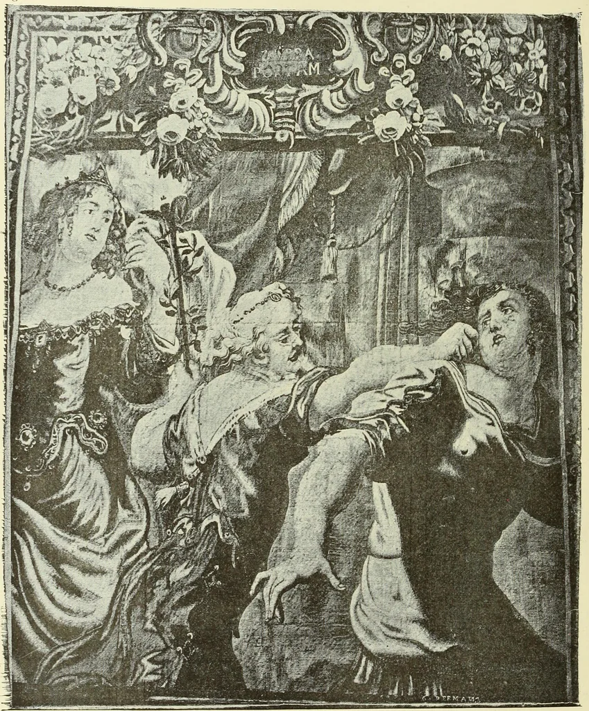 An illustration from Tapisseries, broderies et dentelles; recueil de modeles anciens et modernes, 1890, leaf 133