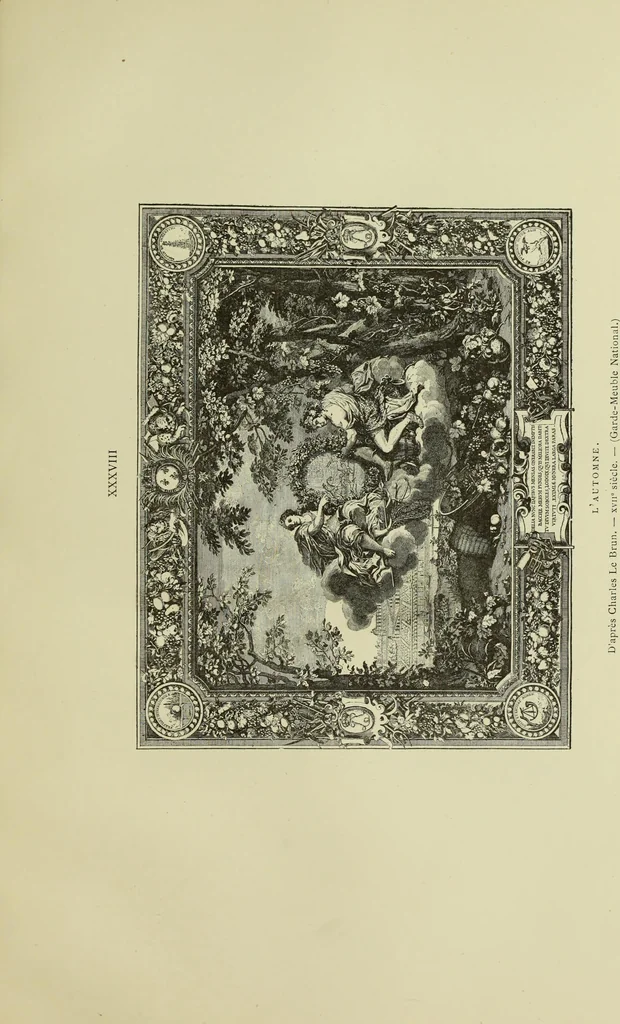An illustration from Tapisseries, broderies et dentelles; recueil de modeles anciens et modernes, 1890, leaf 138