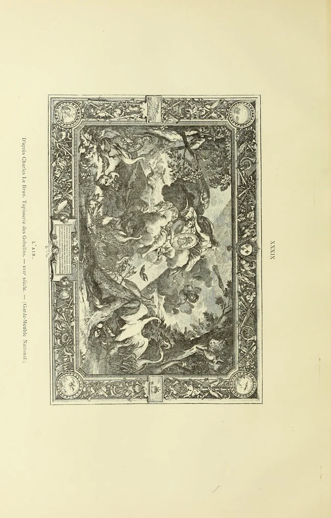 An illustration from Tapisseries, broderies et dentelles; recueil de modeles anciens et modernes, 1890, leaf 139