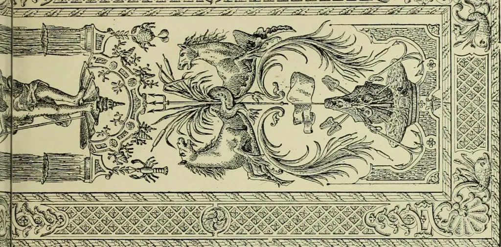 An illustration from Tapisseries, broderies et dentelles; recueil de modeles anciens et modernes, 1890, leaf 158