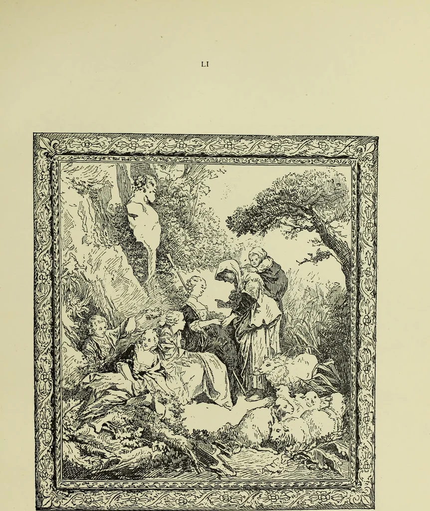An illustration from Tapisseries, broderies et dentelles; recueil de modeles anciens et modernes, 1890, leaf 170