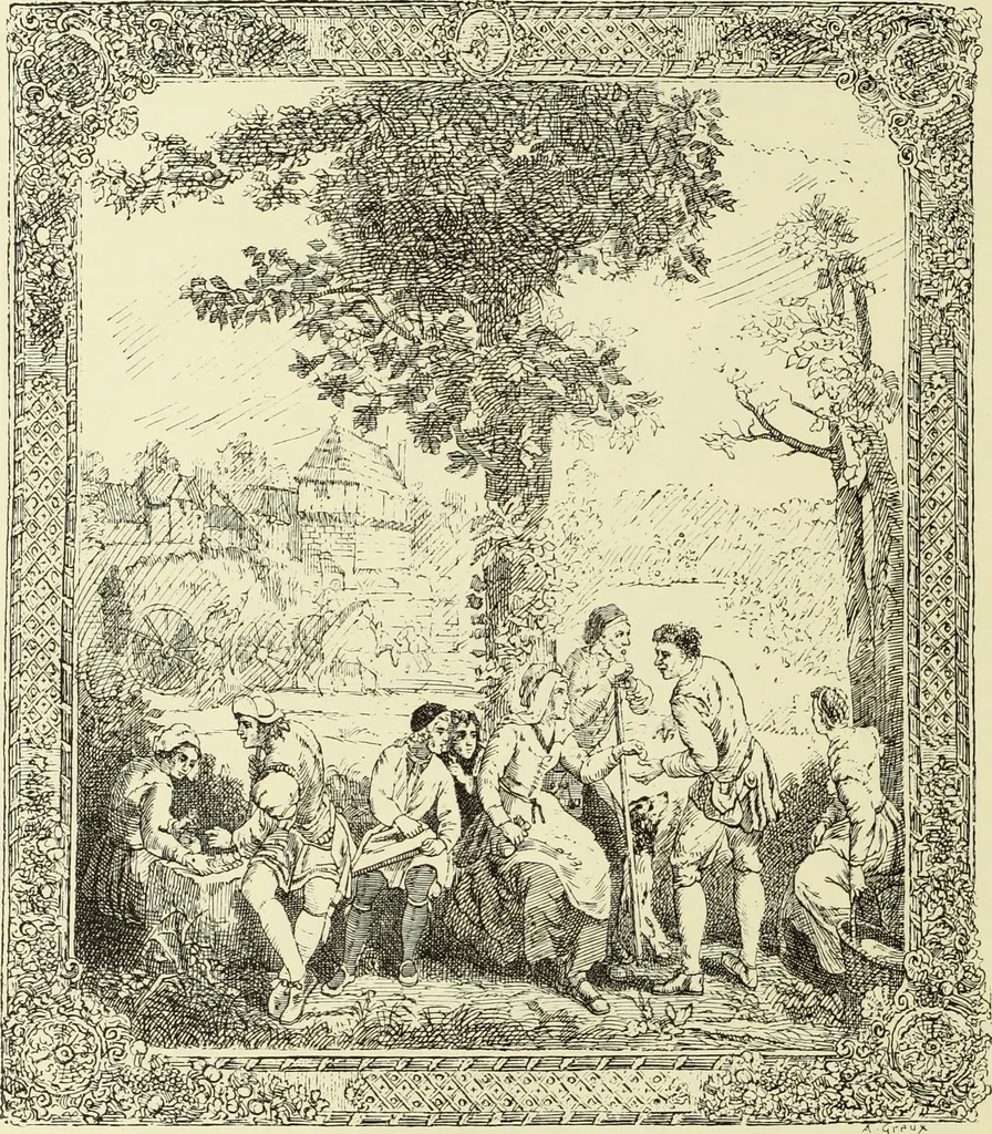 An illustration from Tapisseries, broderies et dentelles; recueil de modeles anciens et modernes, 1890, leaf 171