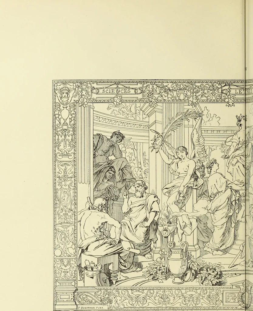An illustration from Tapisseries, broderies et dentelles; recueil de modeles anciens et modernes, 1890, leaf 179