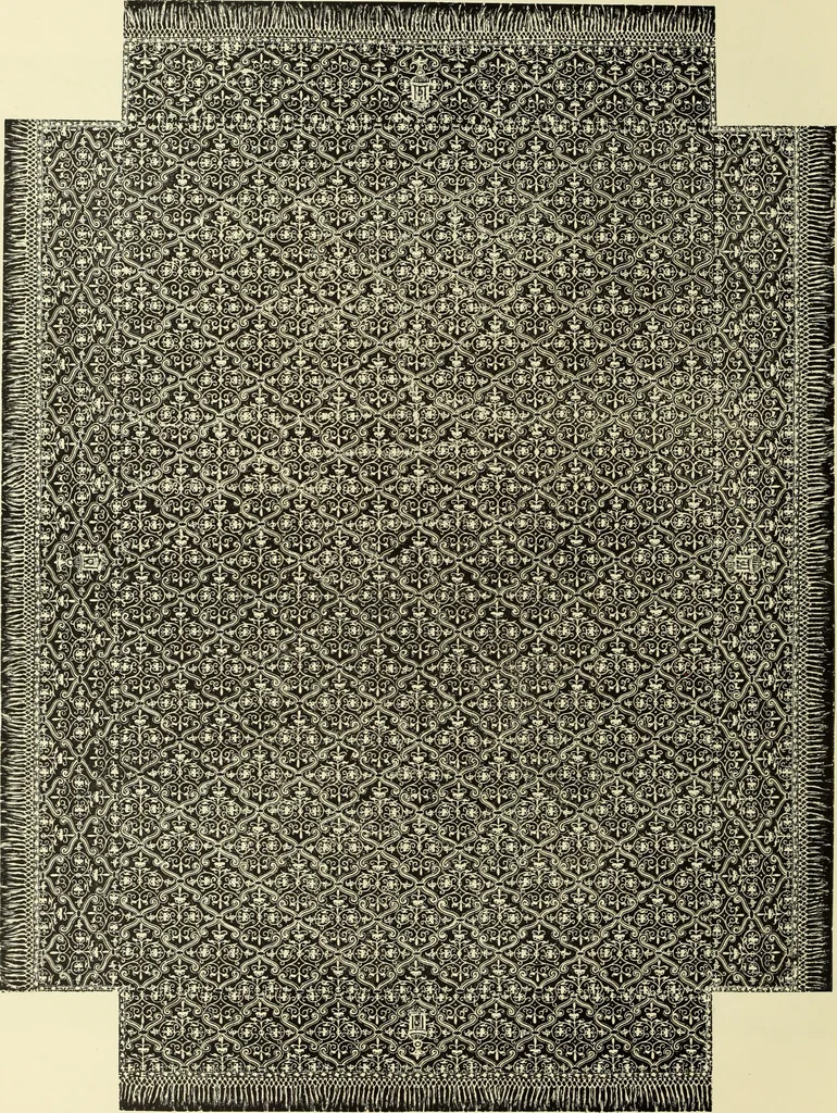 An illustration from Tapisseries, broderies et dentelles; recueil de modeles anciens et modernes, 1890, leaf 183