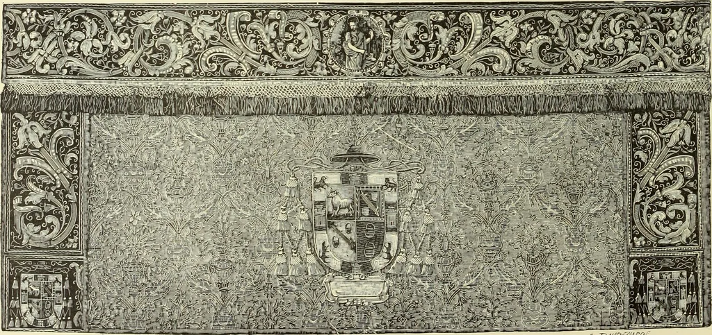 An illustration from Tapisseries, broderies et dentelles; recueil de modeles anciens et modernes, 1890, leaf 185