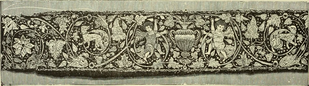 An illustration from Tapisseries, broderies et dentelles; recueil de modeles anciens et modernes, 1890, leaf 193