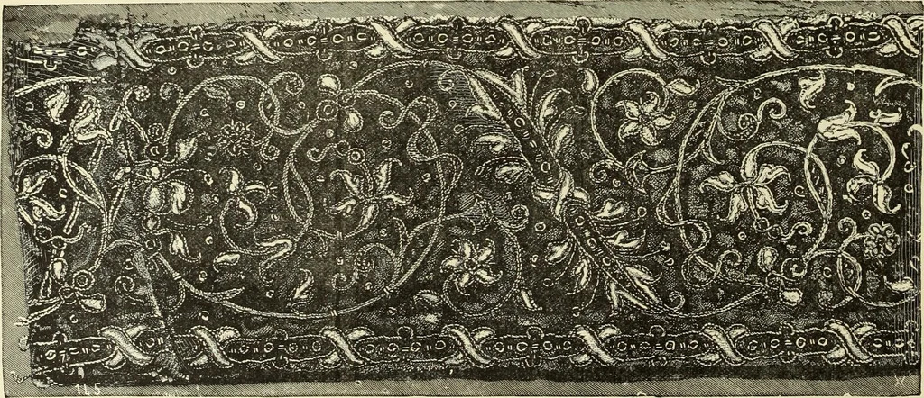 An illustration from Tapisseries, broderies et dentelles; recueil de modeles anciens et modernes, 1890, leaf 193