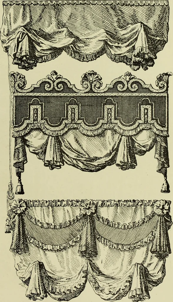 An illustration from Tapisseries, broderies et dentelles; recueil de modeles anciens et modernes, 1890, leaf 198
