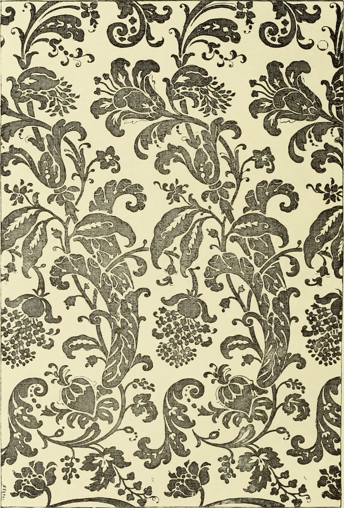 An illustration from Tapisseries, broderies et dentelles; recueil de modeles anciens et modernes, 1890, leaf 199
