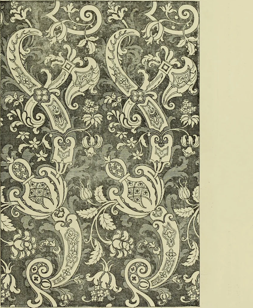 An illustration from Tapisseries, broderies et dentelles; recueil de modeles anciens et modernes, 1890, leaf 200